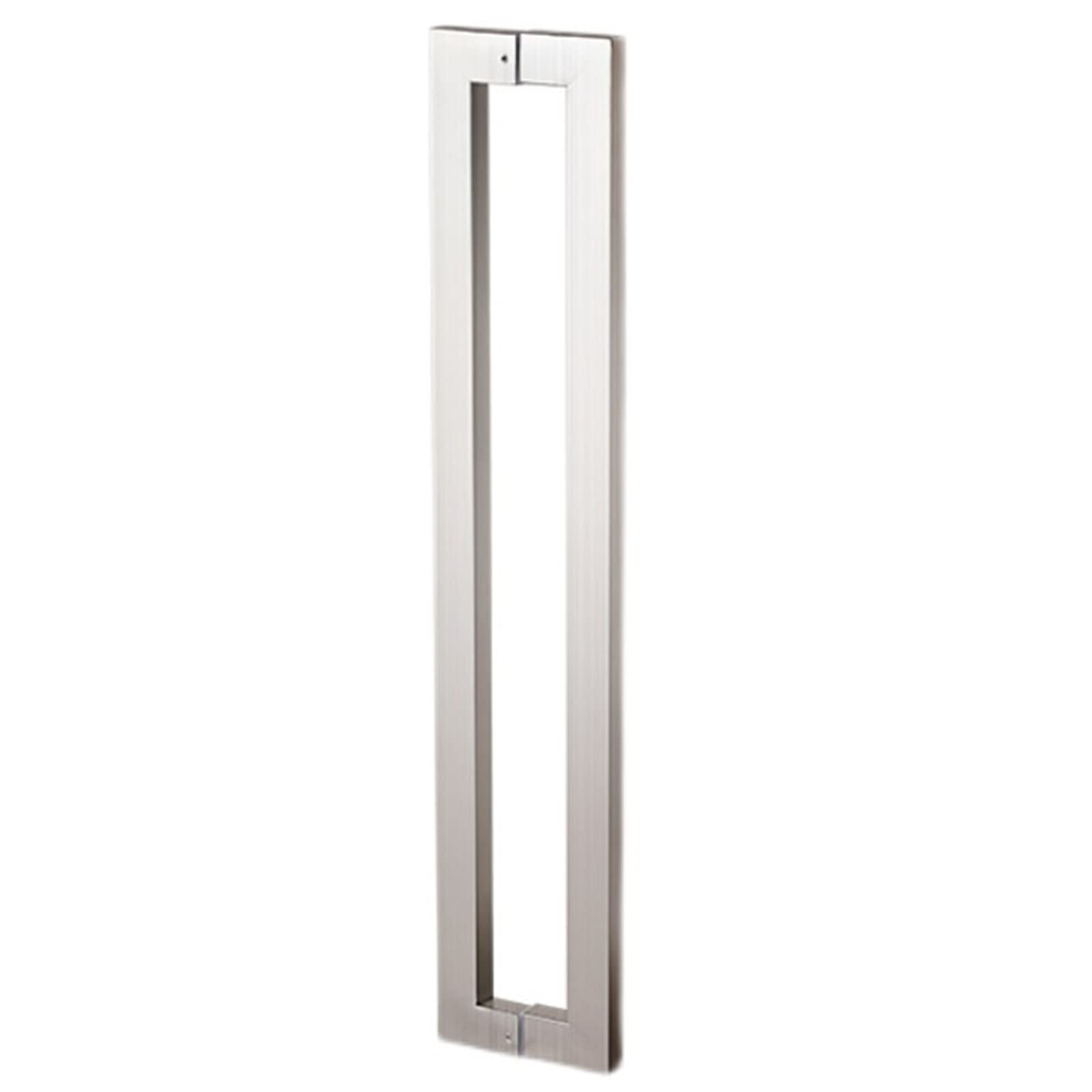 Poignée de porte coulissante grange carrée moderne 60cm argent pour quincaillerie de garage