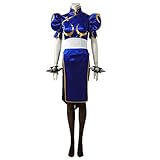 Street Fighter V Cosplay Chun-Li Costume Fancy Dress Halloween Whole Set Adult Custom Made (Female...