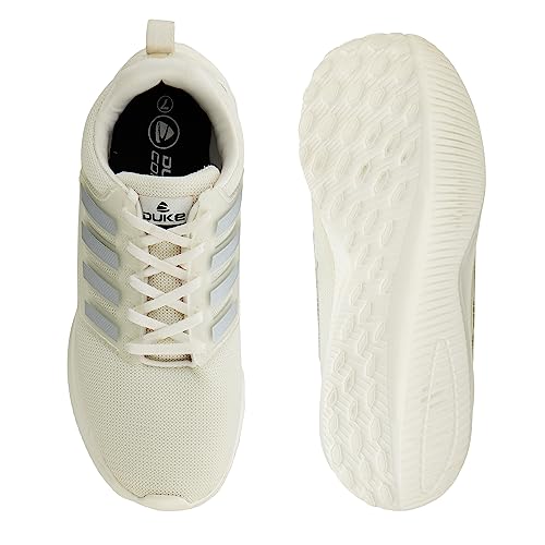 Image of Duke Mens Lace-Up Sports Shoes | Ideal for Gym, Walking, Jogging, Running & Training | Mesh Upper and Moulded Insole Black