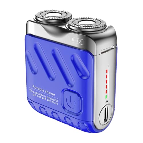 Rasoio elettrico per barba: regolazione elettrica per uomini professionisti, rasatura lame rotanti USB, rasoio d'acqua, rasoio da viaggio per uso e umido, rasatura, rasatura, rasatura, rasatura