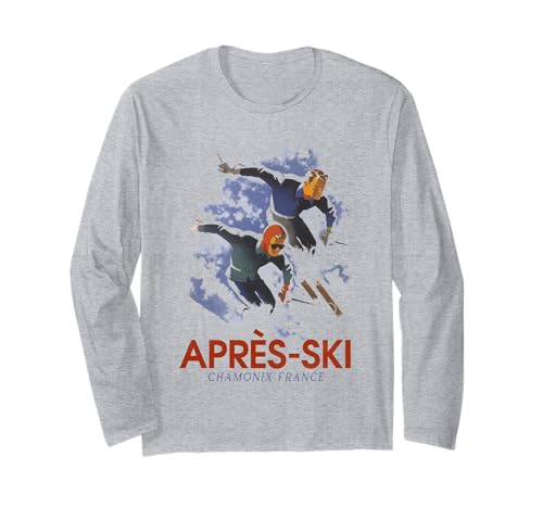 Trendy Apparel Apres-Ski Chamonix France Vintage Art Skiing ����T�V���c