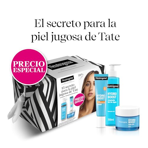 Pack Neutrogena Hydro Boost Cuidado Facial con gel limpiador facial, crema hidratante, protector solar y neceser por 21,78€ (en compra recurrente)