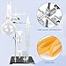 Essential Oil Distillation Kit - 500ml Distillation Apparatus Water Distiller 3.3 Boro Lab Glassware Distillation Kit with 24/40 Joint, 31pcs Set