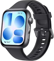 HUAWEI WATCH FIT 5 Smart Watch, 1.82″ AMOLED Display, NFC, GPS, Mini Workout Fitness Tracker for Man Woman, up to 10 Days Battery Life, SpO₂, Sleep Health Monitor, 5 ATM, for iOS & Android, Black
