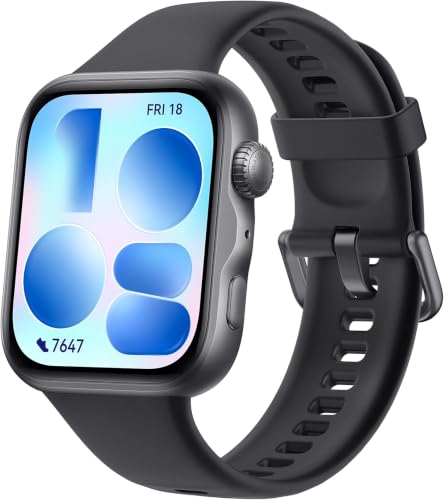 HUAWEI WATCH FIT 5 Smart Watch 1.82 AMOLED Display NFC GPS Mini Workout Fitness Tracker for Man Woman up to 10 Days Battery Life SpO Sleep Health Monitor 5 ATM for iOS & Android Black