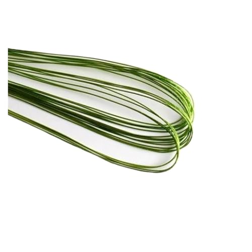 Floral Wire 50pcs 80cm Long Wire Artificial Branches Twigs Iron Used for DIY Nylon Stocking Flower Making Accessories(Light Green)