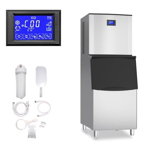 XPW Commercial Ice Maker Machine - 550LBS/24H with 350LBS Bin 110V 1200W Ultra Strong Compressor...