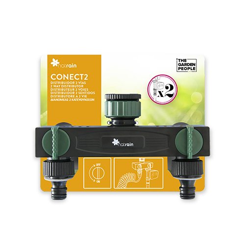 Jardin Pamplemousse Natrain, Sélecteur Nez de Robinet, Noir, 18x7.5x15 cm, Conect2 Cover