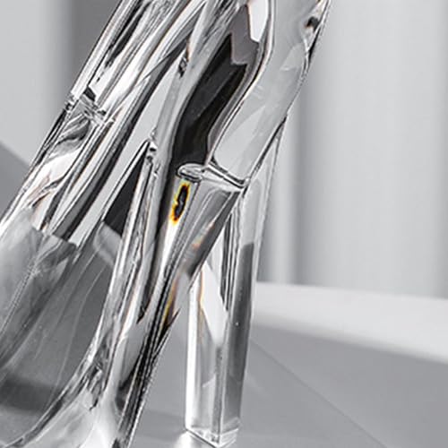 Cinderella Glass Slipper Acrylic Crystal High Heels Shoes Ornament Crystal Shoe Decorative Womens High Heels for Wedding and Birthday Decor4