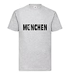 München Mönch Wappen Männer T-Shirt Grau XXL