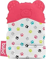 Mordedor Luva de Silicone Urso Rosa - Buba Baby