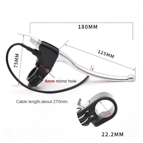 Levier d'embrayage moto universel en aluminium pour remplacer vos commandes cassées - 7