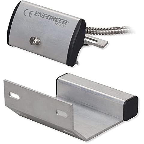 Seco-Larm SM-4201-LQ Track-Mount Overhead Door Magnetic Contact Switch, Rugged Aluminum Housing, 36" Wire Leads, for Closed Loop Circuits, 3" Gap, Weatherproof, Mounting Bracket Included Cover