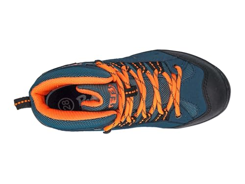 Brütting Chaussures de Trekking et de randonnée Mount Bona High Kids Unisexes pour Enfant, Orange pétrole, 41 EU – vue 5