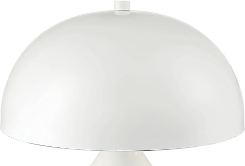 Miniatura 5 de 360 Lighting Felix - Juego de 2 lámparas de mesa modernas de 19 pulgadas de alto, diseño geométrico cónico de metal con forma de hongo para