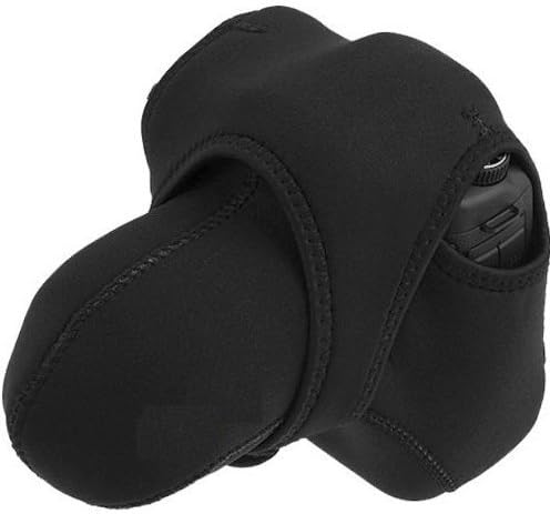 Neoprene Camera Case: Reversible (Medium) For For Canon, Fuji, Fujifilm, Minolta, Nikon, Olympus, Panasonic, Pentax, Samsung, Sony Digital SLR Camera