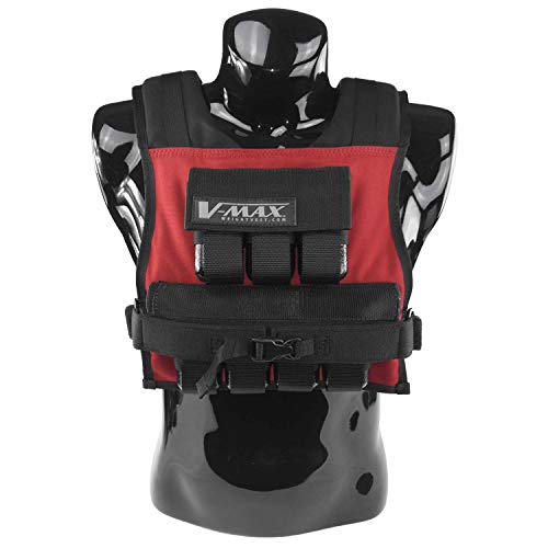 35LB V-MAX Weighted Vest - Red