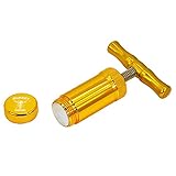 Tutien Gold T Shape Handle Pollen Press Compress 3inches Height Metal Alloy T Press Pollen Tool...