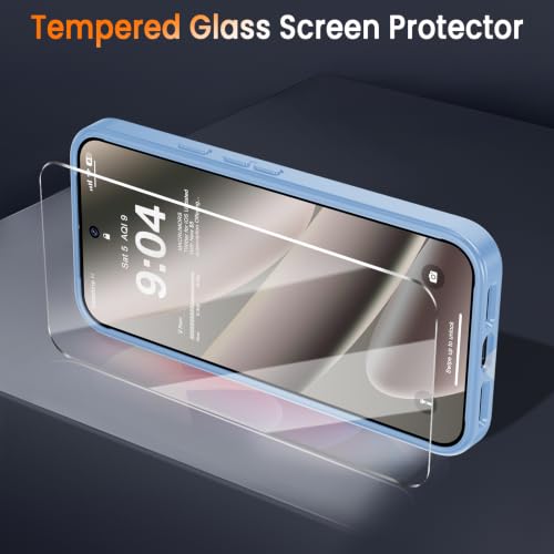 Image of WRJ for Pixel 11 Case /Pixel 11 Pro Case+Screen Protector,Sky Blue