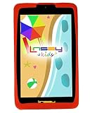 LINSAY 7" Kids Funny Tablet HD Screen Quad Core Bundle with Red Kids Defender Case Ultra-Protection