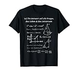 The Answer Is 42 Antwort Auf Alle Fragen Mathe Geschenk T-Shirt