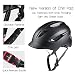 Shinmax Casco Bici,Casco Uomo Donna Casco,Ciclismo con Luce LED e Cinghie Riflettenti,Certificato...