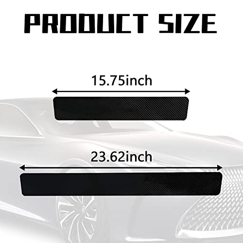 Beypovk 4Pcs Car Door Sill Protector, Carbon Fiber Door Sill Anti-Scratch Cover Strips, Interior Accessories Self-Adhesive Anti-Collision Stickers For Cars, Trucks, Suvs (Carbon Fiber) #TOP1