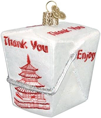 Old World Christmas Various Foods Glass Blown Ornaments for Christmas Tree Chinese Take-Out