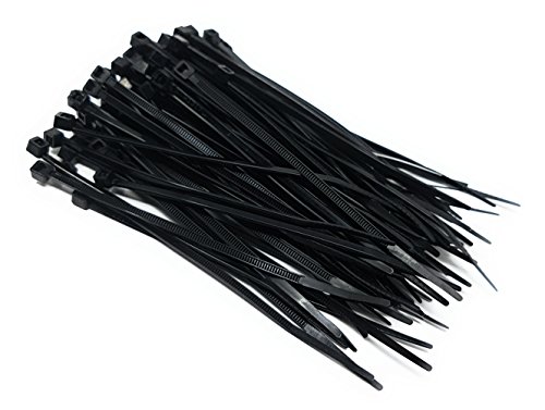 Reulin 100 Pcs Cable Ties 100 x 2.5mm Black