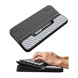 Vaydeer キーボードスタンド リストレスト付き キーボード 高さ調整 手首置き 疲労低減 人間工学設計 ゲーミングリストレスト キーボード 台 ソフトメモリーフォーム採用 オフィス/自宅/学校でのタイピングに最適 Keyboard Wrist Rest（Black&Grey）