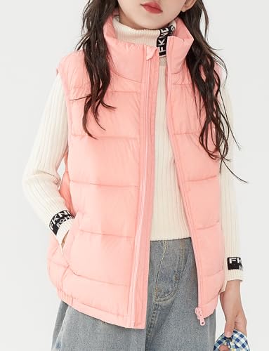 Girls Boys Puffer Vests Winter Warm Sleeveless Waistcoat Jacket Thermal Lightweight Outwear Gilets2
