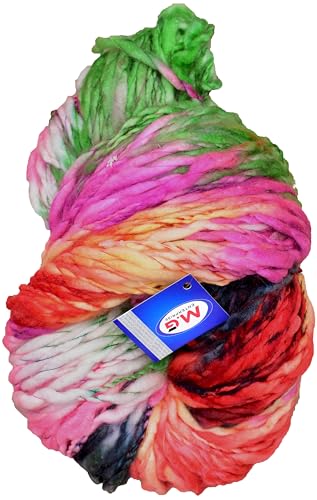 Image of M.G ENTERPRISE Knitting Yarn Thick Chunky Wool, Sumo Lily 600 gm Best Used with Knitting Needles-KD Art-HBI