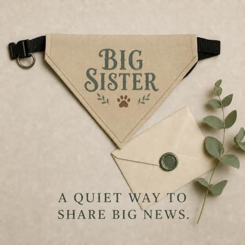 PAWROVE Big Sister Dog Bandana with Adjustable Buckle — view 8