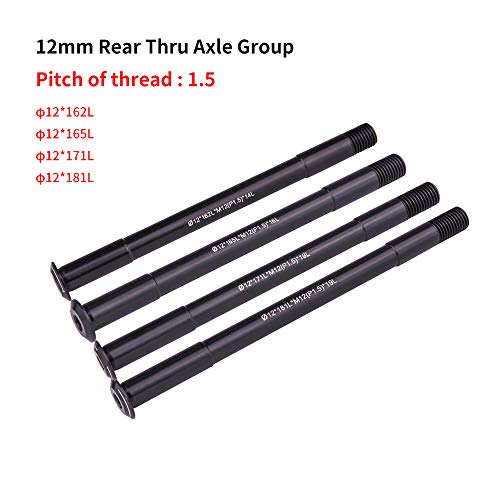 Axe de vélo de route traversant 12x121L pour serrage et blocage de moyeu