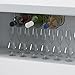 Wallniture Under Cabinet Durable Iron Wine Storage Rack for 3 Liquor Bottles (Gray)