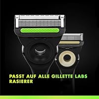 Gillette Labs Rasierklingen Herren, 16 Original Ersatzklingen, Schwarz - Nassrasierer, Klingen Kompatibel mit Allen Labs Rasierern, Inkl. Heated Razor – Ansicht 4
