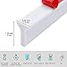 Collapsible Shower Water Guard Water Splash Guard Water Dam Barrier Shower Threshold for Shower Stall, Stay Dry Retainer for Wet and Dry Separation for Bathroom (59