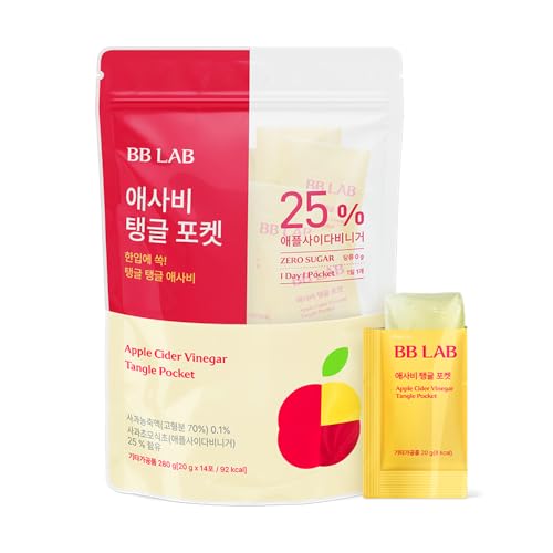 NUTRIONE BB LAB Apple Cider Vinegar Jelly – 5,000mg Per Pouch, Zero Sugar, 20g x 14 Packs, Premium Korean Apple Cider Vinegar, Convenient, Delicious & Refreshing Apple Flavor - image 1