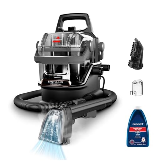 BISSELL SpotClean HydroSteam, Polsterreiniger Gerät, Teppichreiniger mit HydroSteam Technologie, Dampfreiniger, Nasssauger für Teppiche, Polster, Auto & Mehr, Leistungsstarker 1000W Motor, 3689N