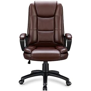 OFIKA Home Office Chair, 400LBS Big and Tall Chair Heavy Duty Design, Ergonomic High Back Cushion Lumbar Back Support, Computer Desk Chair, Adjustable Executive Leather Chair with Armrest