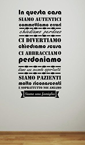 Adesivo murale - Wall Sticker - in questa casa