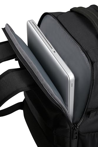Image of Samsonite Roader Cabin Backpack 40 x 30 x 20 cm Hand Luggage for Ryanair, Wizz Air & Vueling, Underseat Bag with Laptop Compartment 15.6 Inches, 26 L, 0.70 kg, Black (Deep Black)