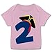 Produktbild Geburtstag Baby - 2. Geburtstag Piratenhut - 80-86 (18 Monate) - Rosa - E110B - Kurzarm Baby-Shirt für Jungen und Mädchen