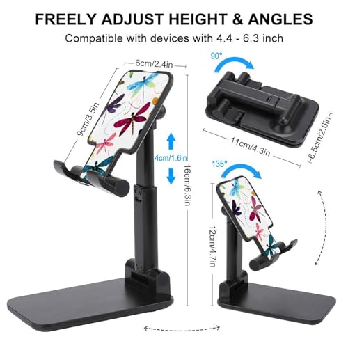 Support de téléphone pliable libellule avec base antidérapante - 2