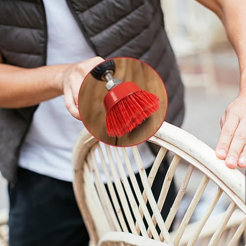 LERANXIN 2 Stück Topfbürste Winkelschleifer M14 Nylonbürste Bohrmaschine, Durchmesser 65mm Nylonbürste Schleiffilament-Topfbürste für Entgraten, Rostentfernung und Lackentfernung