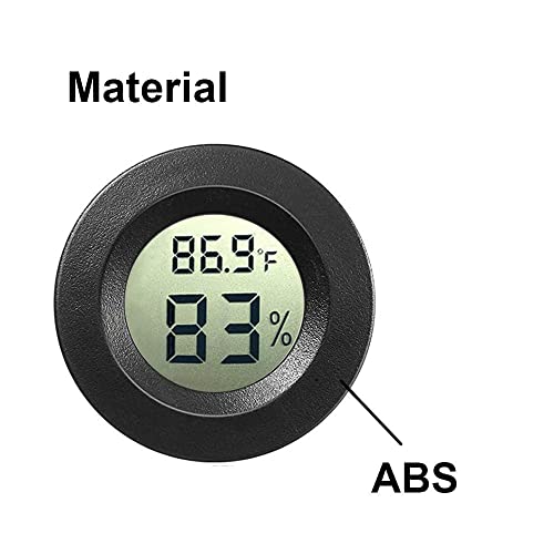 Jedew 4-Pack Mini Digital Hygrometer Thermometer Gauge, Indoor Outdoor Temperature Humidity Meter For Greenhouse Humidors Incubators Reptile Terrarium Jars, Fahrenheit (℉) Or Celsius(℃) #TOP6