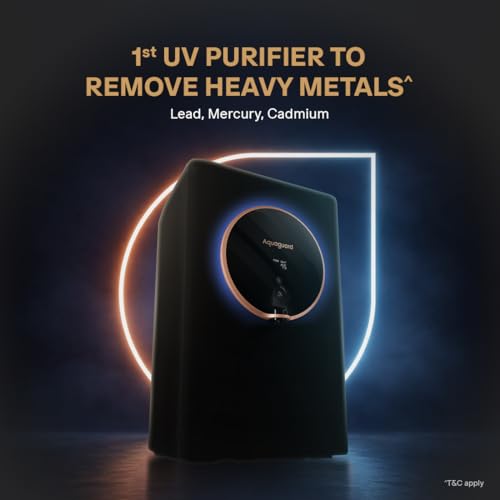 Image of Aquaguard Aspire Halo UV+HMR Water Purifier | Removes Heavy Metals | Intelligent Halo Lights | Water Quality Display | Stainless Steel Tank | 2-Year Filter Life