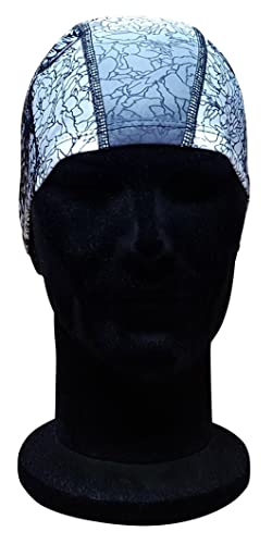 Blue Reef Stunning Asian Oriental Art Inspired Graphic Designs Spandex Elasticated Pull On Swim Cap For All Ages 3+ Years (Bull Grey) - Image 3