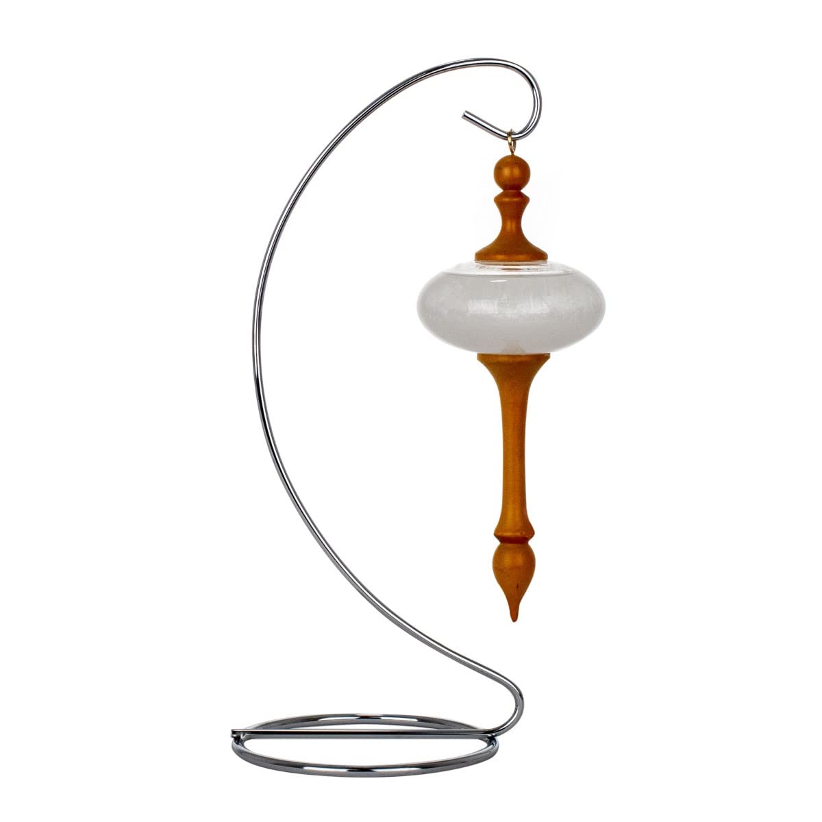 Indicateur de temps à cristaux socle métal pour décorer un salon moderne