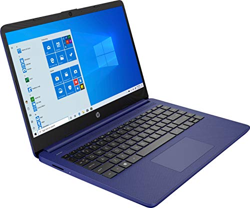 Newest Hp 14In Thin Light Laptop, Intel 2-Core N4020, 8Gb Ram, 128Gb Storage(64Gb Emmc+ Micro Sd), 1Yr Office, Win 10 Bundle With Galliumpi Mousepad (Blue) #TOP1